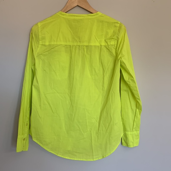 J.Crew Chartreuse Blouse Small - Picture 3 of 3